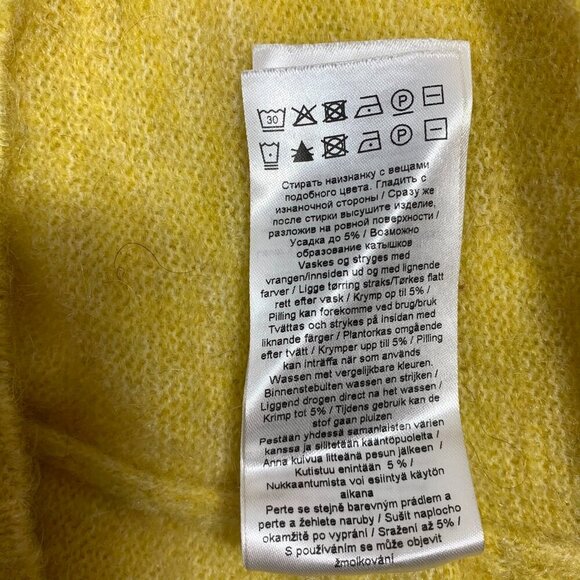 womens  v-neck sweater mustard sweater by soaked in Luxury  size medium - Picture 6 of 15